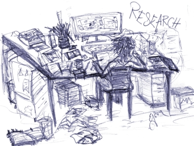 A quick sketch of WHAT A MESS! (c) thefemmeaddon